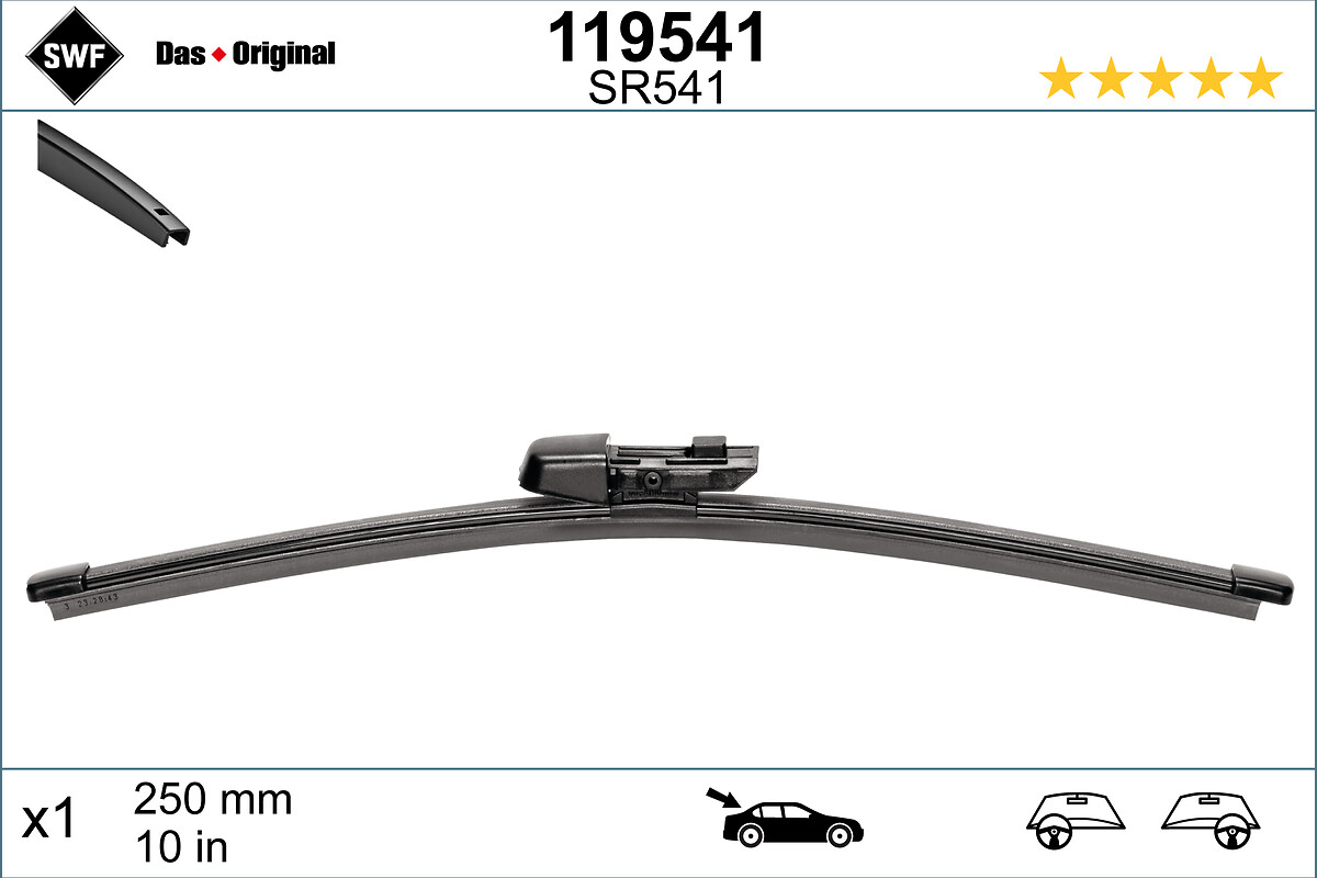 SWF 119541 DAS ORIGINAL REAR Viskerblad